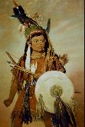 George Catlin Indian Boy oil painting